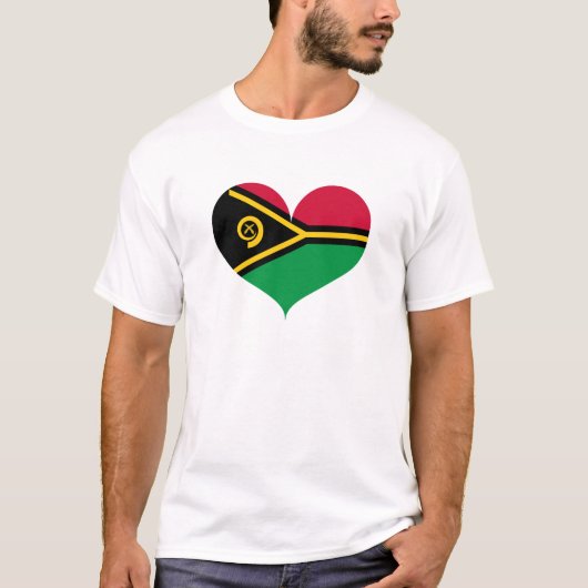 I Liebe Vanuatu Flag T-Shirt (Vorderseite)