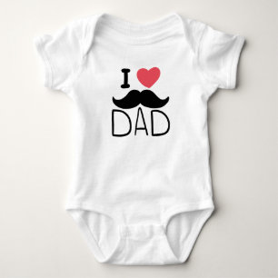 I LIEBE VATER BABY STRAMPLER
