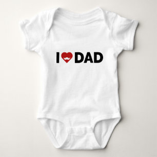 I LIEBE VATER BABY STRAMPLER