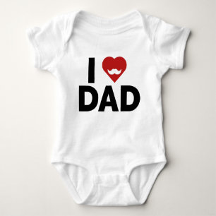 I LIEBE VATER BABY STRAMPLER