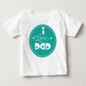I LIEBE VATER BABY T-SHIRT (Vorderseite)