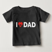 I LIEBE VATER BABY T-SHIRT (Vorderseite)