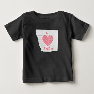 i Liebe Vater Baby T-shirt