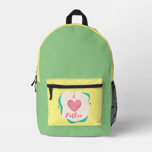 i Liebe Vater Bedruckter Rucksack (Vorderseite)