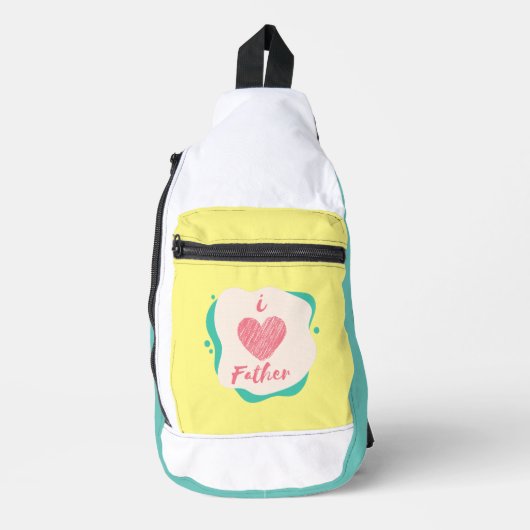 i Liebe Vater Crossbody Bag (Vorderseite)
