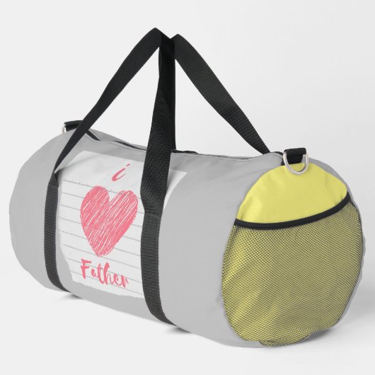 i Liebe Vater Duffle Bag (Rechte Ecke)