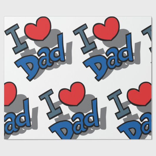 I LIEBE VATER GESCHENKPAPIER (Flach)