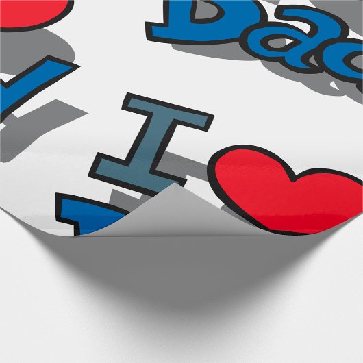 I LIEBE VATER GESCHENKPAPIER