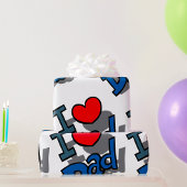 I LIEBE VATER GESCHENKPAPIER