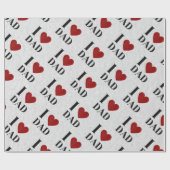 I Liebe Vater Glitzer Packpapier (Flach)