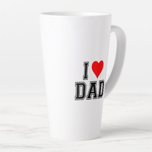 I Liebe Vater Kaffee Tasse - Minimalistisches Gesc (Rechte Ecke)