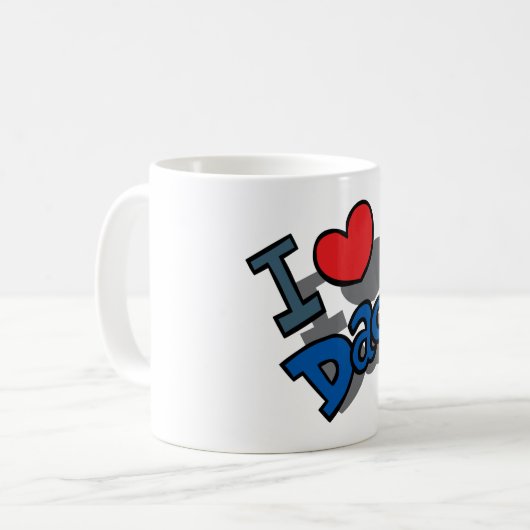 I LIEBE VATER KAFFEETASSE (Vorderseite Links)