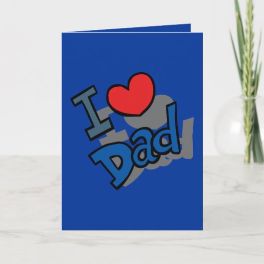 I LIEBE VATER - KARTE (Vorderseite)