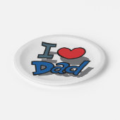 I LIEBE VATER PAPPTELLER (Schrägansicht)