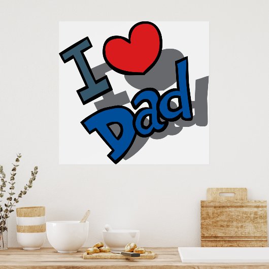 I LIEBE VATER POSTER (Küche)