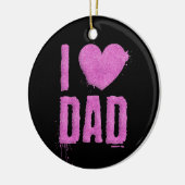 I Liebe Vater Rosa Glitzer Typografie | Ornament (Links)