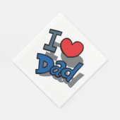 I LIEBE VATER SERVIETTE (Ecke)