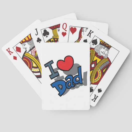 I LIEBE VATER SPIELKARTEN (Rückseite)