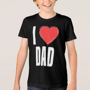 I Liebe Vater Typografie Kinder Shirt des Vaters T