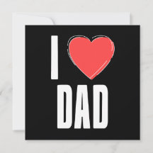 I Liebe Vater Typografie Vatertagskarte