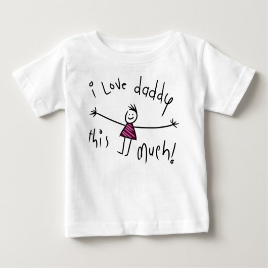 I LIEBE-VATI DIESES VIEL! NEUE BABY T-SHIRT (Vorderseite)