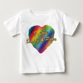 I Liebe-Vati und Papa Baby T-shirt (Vorderseite)