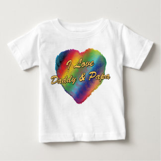 I Liebe-Vati und Papa Baby T-shirt
