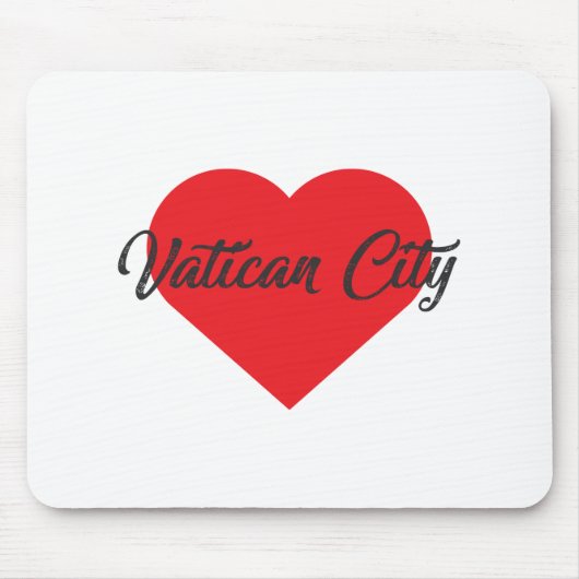 I Liebe Vatikanstadt Mousepad (Vorne)
