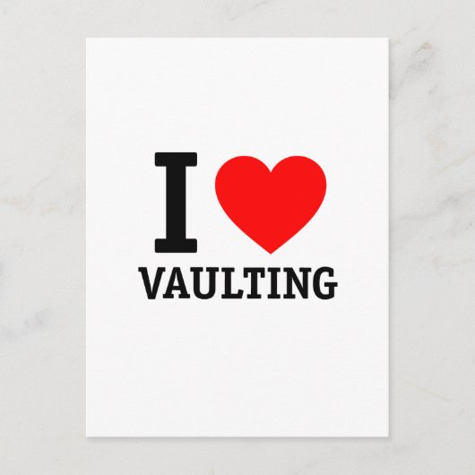 I Liebe Vaulting Postkarte (Vorderseite)