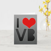 I Liebe VB Karte (Gelbe Blume)