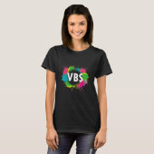 I Liebe Vbs Crew Urlaub Bibelschule Paint Splatt T-Shirt (Vorne ganz)