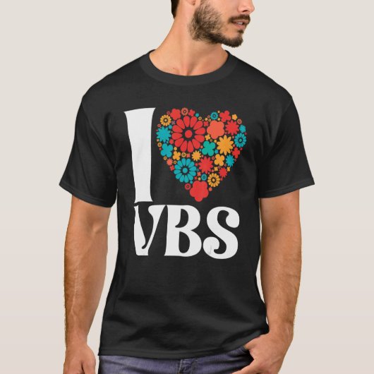 I Liebe VBS Vacation Bible School Crew Lehrerin Ch T-Shirt (Vorderseite)