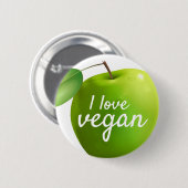 i LIEBE VEGAN Button (Vorne & Hinten)