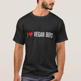I Liebe-vegane Jungen T-Shirt