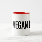 I Liebe-vegane Jungen Zweifarbige Tasse (Mittel)