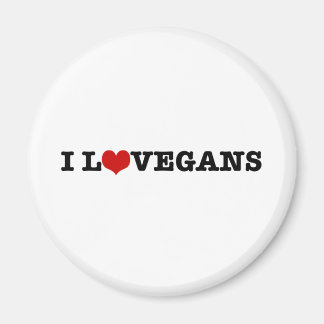 I Liebe Vegans Magnet