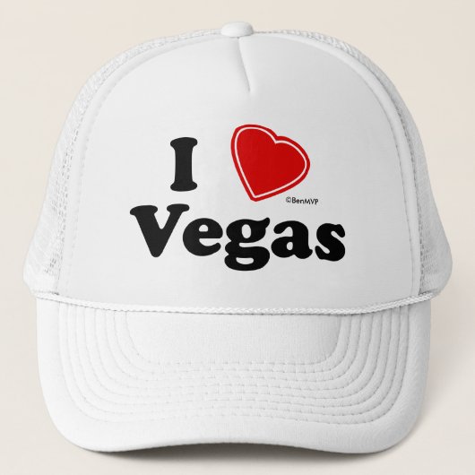 I Liebe Vegas Truckerkappe (Vorderseite)