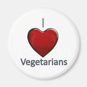 I Liebe-Vegetarier Magnet