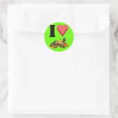 I Liebe Veggies Aufkleber (Tasche)
