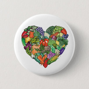 I Liebe Veggies Button