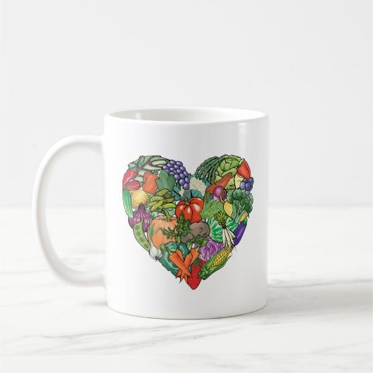 I Liebe Veggies Kaffeetasse (Links)