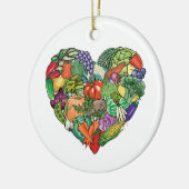 I Liebe Veggies Keramikornament (Links)