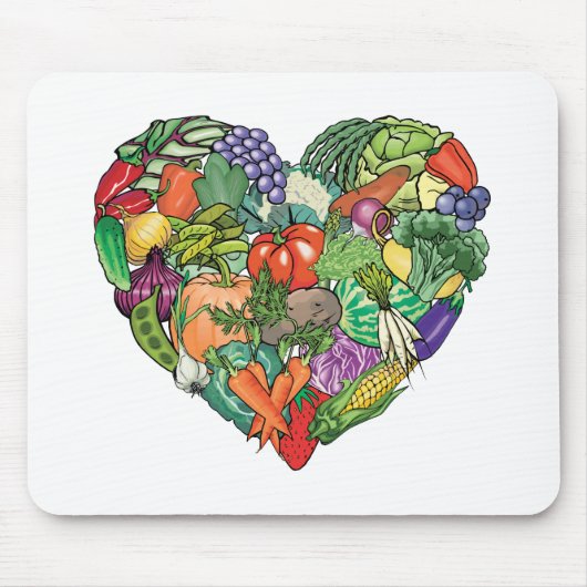 I Liebe Veggies Mousepad (Vorne)