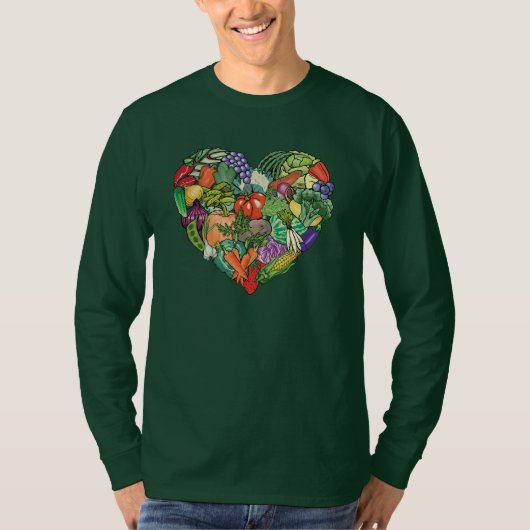 I Liebe Veggies T-Shirt (Vorderseite)