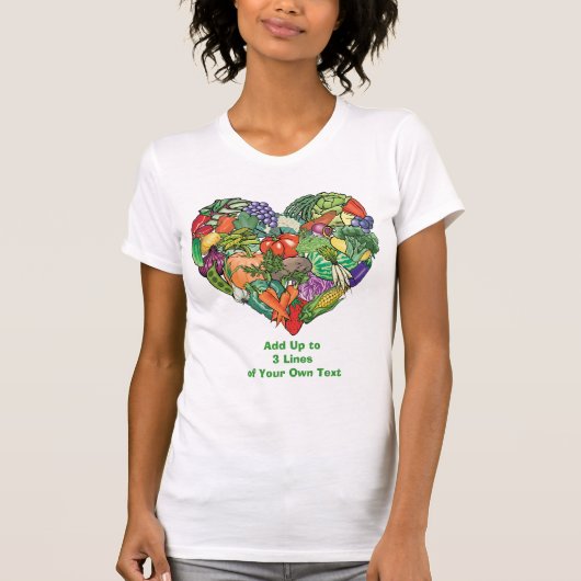 I Liebe Veggies T-Shirt (Vorderseite)