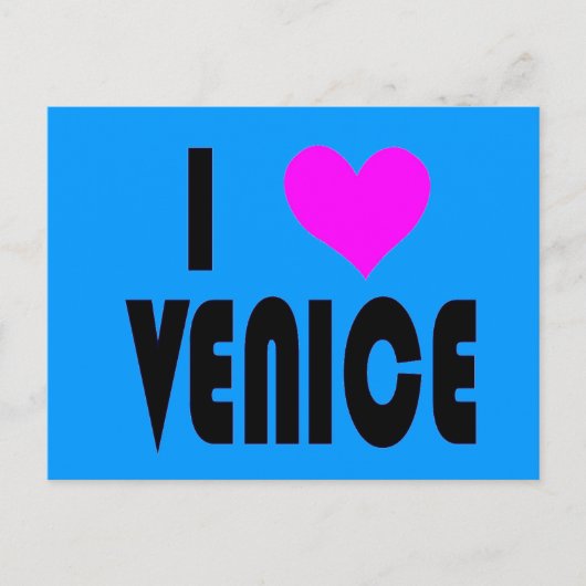 I Liebe Venedig Italien Postkarte (Vorderseite)