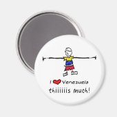 I Liebe VENEZUELA Magnet (Vorderseite/Rückseite)