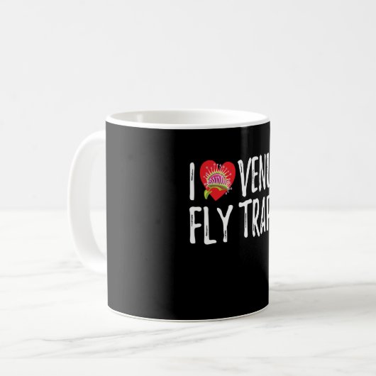 I Liebe Venus Flytrap Carnivorige Bite Me Kaffeetasse (Vorderseite Links)