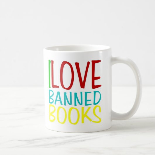 I Liebe-verbotene Bücher Kaffeetasse (Rechts)