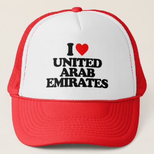 I LIEBE VEREINIGTE ARABISCHE EMIRATEN TRUCKERKAPPE